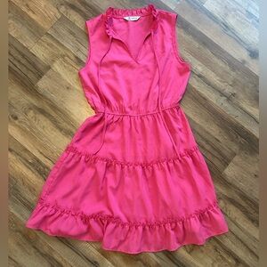 Cupshe Pink Ruffle Dress Small